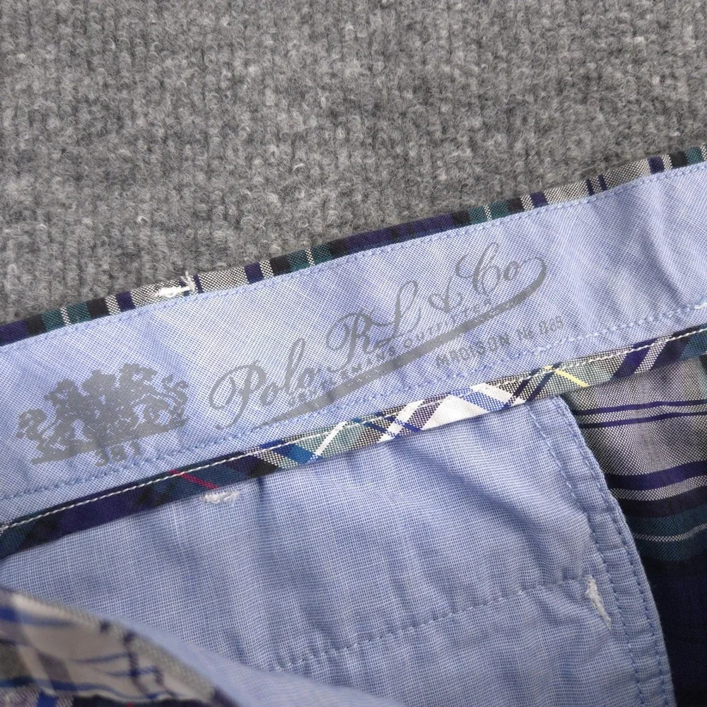 Polo Ralph Lauren Shorts Mens‎ 40 Tartan Plaid Chino Slim GI Fit Coin Pocket
